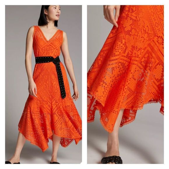 ANTHROPOLOGIE Lace Maxi Dress - Picture 3 of 5